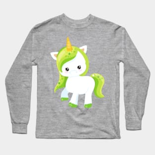 Saint Patrick's Day, Cute Unicorn, Magical Unicorn Long Sleeve T-Shirt